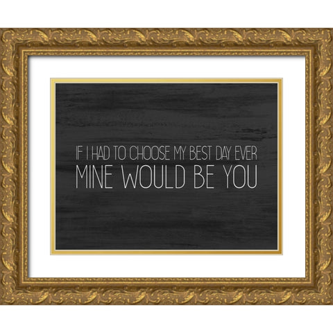 Love Always 3 v2 Gold Ornate Wood Framed Art Print with Double Matting by Kimberly, Allen
