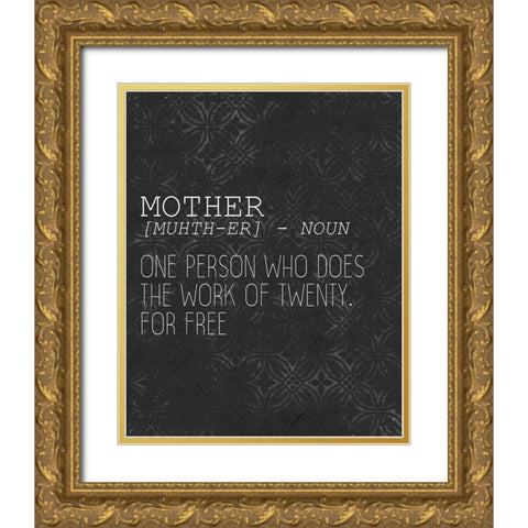 Mother Gold Ornate Wood Framed Art Print with Double Matting by Kimberly, Allen