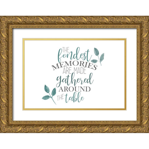 The Fondest Memories Gold Ornate Wood Framed Art Print with Double Matting by Kimberly, Allen