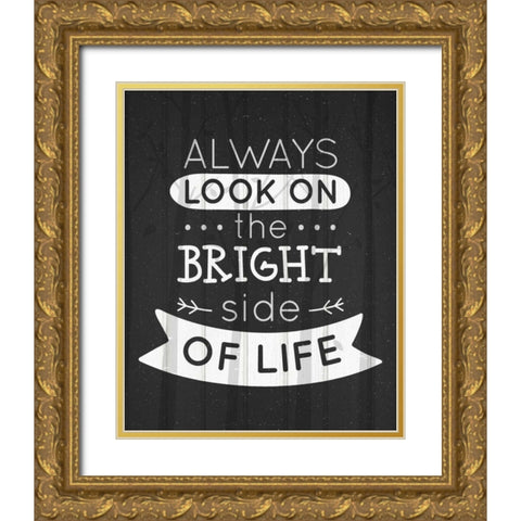 Always Look Gold Ornate Wood Framed Art Print with Double Matting by Allen, Kimberly
