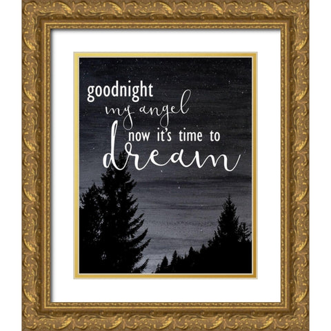 My Angel 1 Gold Ornate Wood Framed Art Print with Double Matting by Kimberly, Allen