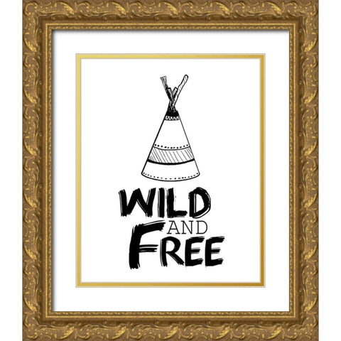 Adventure 1 Gold Ornate Wood Framed Art Print with Double Matting by Kimberly, Allen