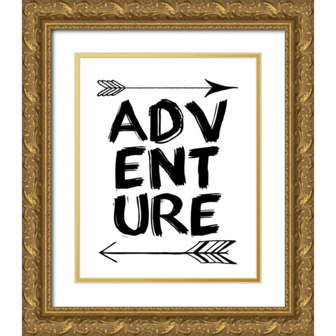 Adventure 2 Gold Ornate Wood Framed Art Print with Double Matting by Kimberly, Allen