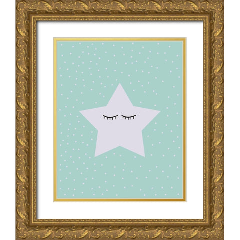 To the Cosmos 1 Gold Ornate Wood Framed Art Print with Double Matting by Kimberly, Allen