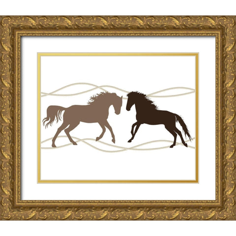 Country Living 4 Gold Ornate Wood Framed Art Print with Double Matting by Kimberly, Allen