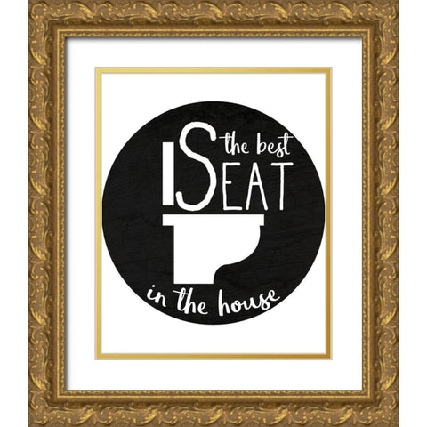 Best Seat Gold Ornate Wood Framed Art Print with Double Matting by Kimberly, Allen