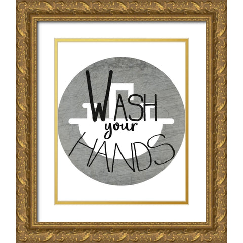 Wash Gold Ornate Wood Framed Art Print with Double Matting by Kimberly, Allen