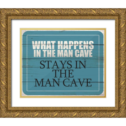 What Happens Gold Ornate Wood Framed Art Print with Double Matting by Kimberly, Allen
