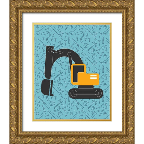 Build 3 Gold Ornate Wood Framed Art Print with Double Matting by Allen, Kimberly
