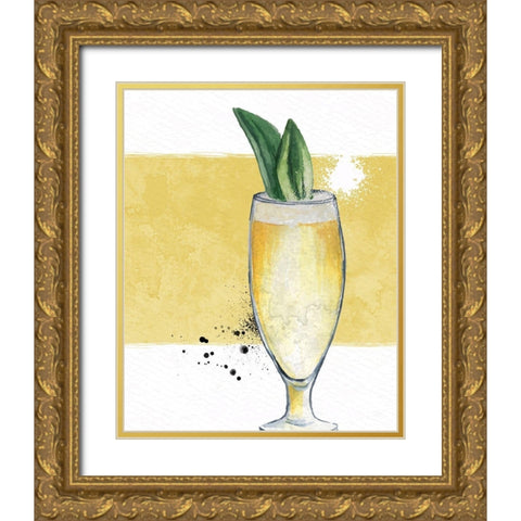 Cocktail Hour 2 Gold Ornate Wood Framed Art Print with Double Matting by Allen, Kimberly