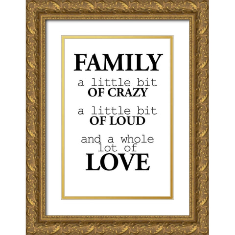 A Little Bit Gold Ornate Wood Framed Art Print with Double Matting by Allen, Kimberly