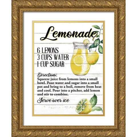 Lemonade Gold Ornate Wood Framed Art Print with Double Matting by Allen, Kimberly
