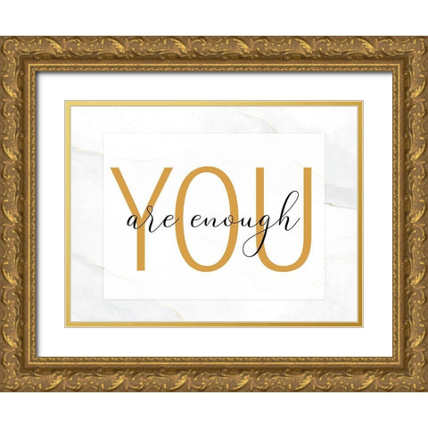 Be 2 Gold Ornate Wood Framed Art Print with Double Matting by Allen, Kimberly