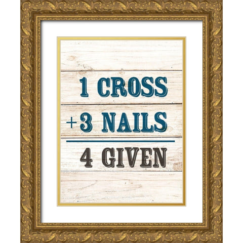 4 Given Gold Ornate Wood Framed Art Print with Double Matting by Allen, Kimberly