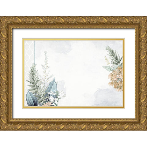 Blessings 5 Gold Ornate Wood Framed Art Print with Double Matting by Allen, Kimberly