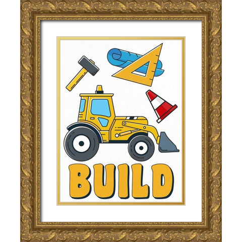 Build 1 Gold Ornate Wood Framed Art Print with Double Matting by Allen, Kimberly