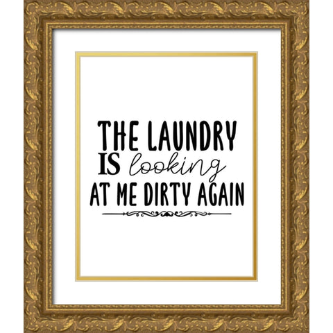 Dirty Gold Ornate Wood Framed Art Print with Double Matting by Allen, Kimberly