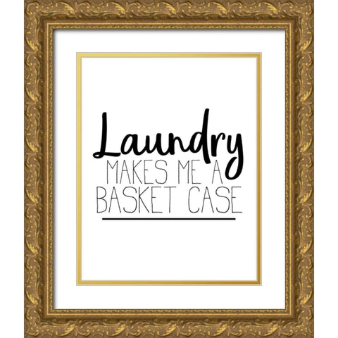 The Laundry 3 Gold Ornate Wood Framed Art Print with Double Matting by Allen, Kimberly