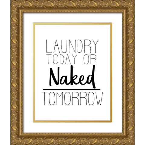 The Laundry 4 Gold Ornate Wood Framed Art Print with Double Matting by Allen, Kimberly