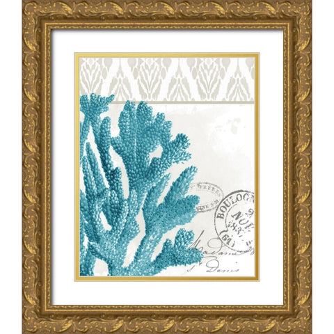 By the Sea 2 Gold Ornate Wood Framed Art Print with Double Matting by Allen, Kimberly