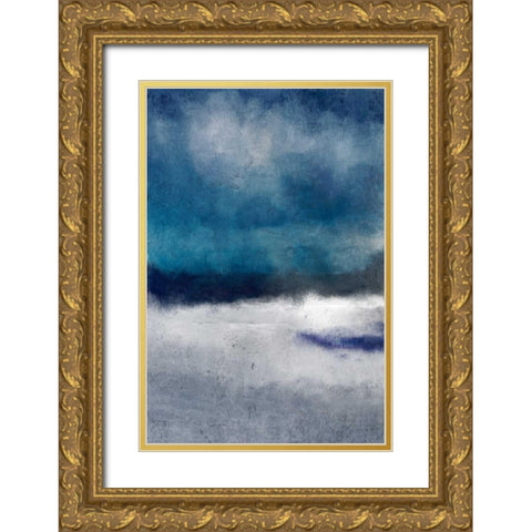 Layers of Sky Gold Ornate Wood Framed Art Print with Double Matting by Allen, Kimberly