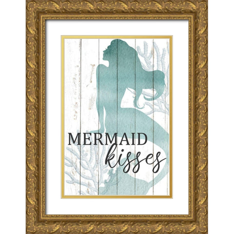Mermaid Life 1 Gold Ornate Wood Framed Art Print with Double Matting by Allen, Kimberly