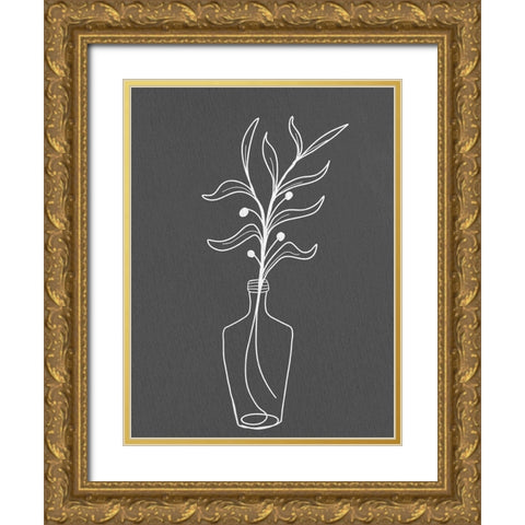 Modern Vase 1 Gold Ornate Wood Framed Art Print with Double Matting by Allen, Kimberly