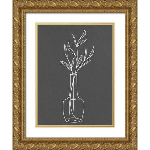 Modern Vase 2 Gold Ornate Wood Framed Art Print with Double Matting by Allen, Kimberly