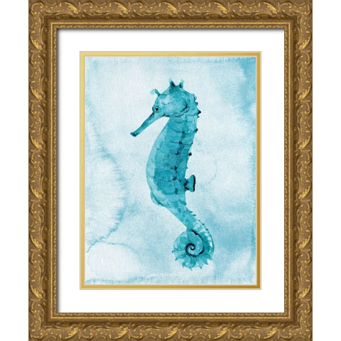 Bright Sea 1 Gold Ornate Wood Framed Art Print with Double Matting by Allen, Kimberly