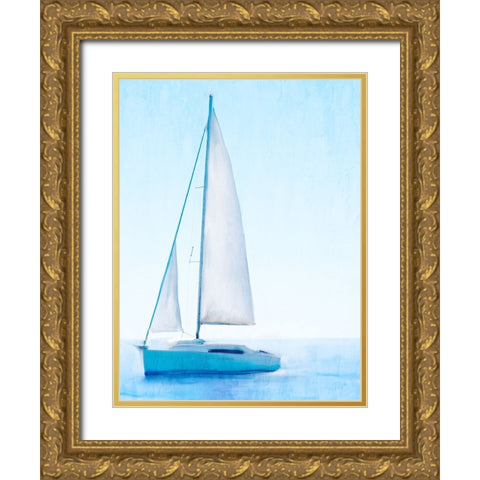 Morning Sail Gold Ornate Wood Framed Art Print with Double Matting by Allen, Kimberly