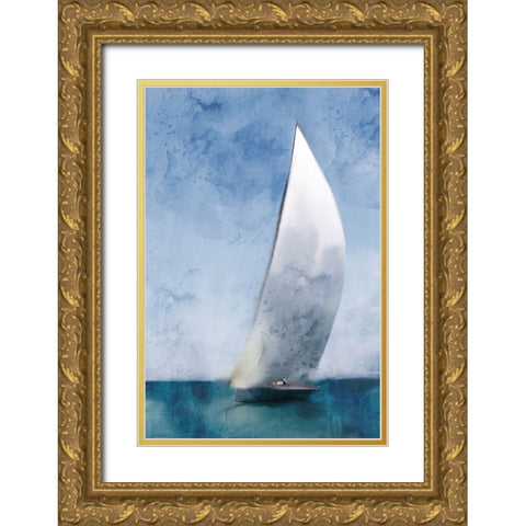 Out To Sail Gold Ornate Wood Framed Art Print with Double Matting by Allen, Kimberly