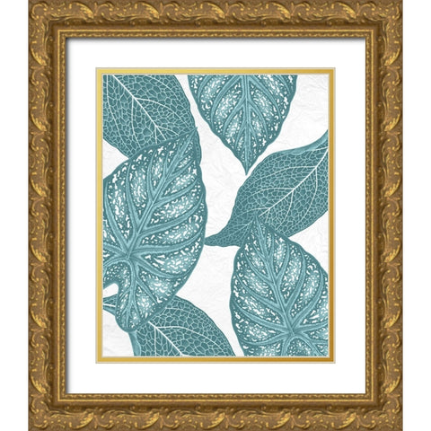 Colored Tropics 1 Gold Ornate Wood Framed Art Print with Double Matting by Allen, Kimberly