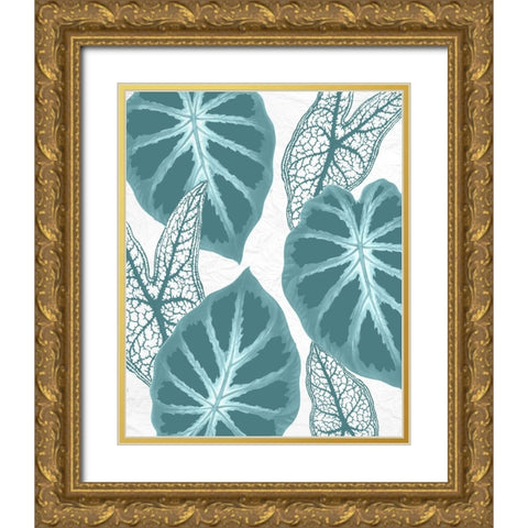 Colored Tropics 2 Gold Ornate Wood Framed Art Print with Double Matting by Allen, Kimberly