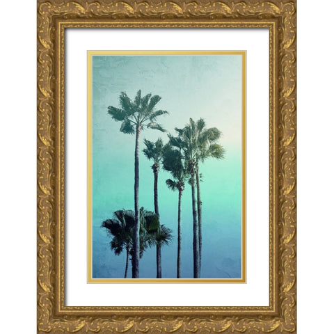 Sunset Blues 1 Gold Ornate Wood Framed Art Print with Double Matting by Allen, Kimberly