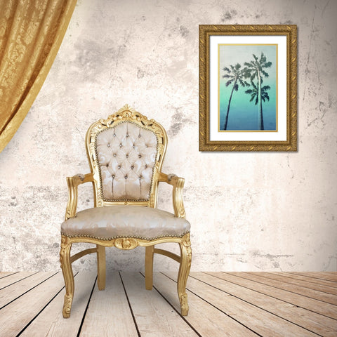 Sunset Blues 2 Gold Ornate Wood Framed Art Print with Double Matting by Allen, Kimberly