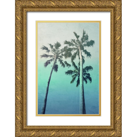 Sunset Blues 2 Gold Ornate Wood Framed Art Print with Double Matting by Allen, Kimberly