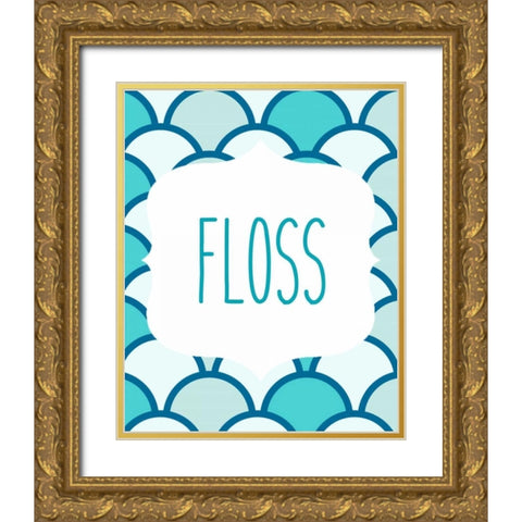 Ocean Waves 4 Gold Ornate Wood Framed Art Print with Double Matting by Allen, Kimberly