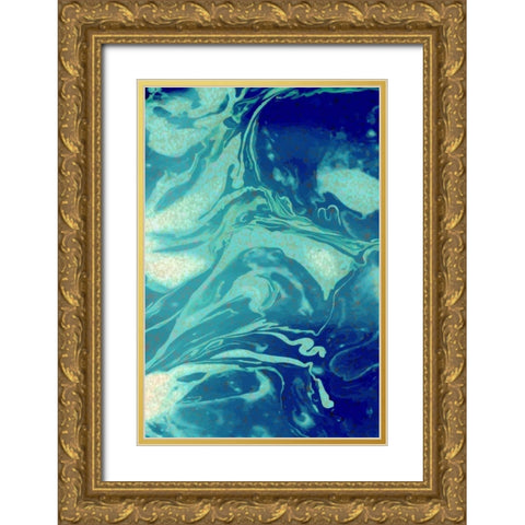 Cosmic A Gold Ornate Wood Framed Art Print with Double Matting by Allen, Kimberly