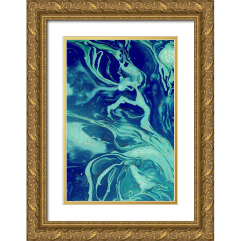Cosmic B Gold Ornate Wood Framed Art Print with Double Matting by Allen, Kimberly