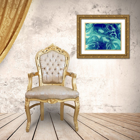 Cosmic Gold Ornate Wood Framed Art Print with Double Matting by Allen, Kimberly