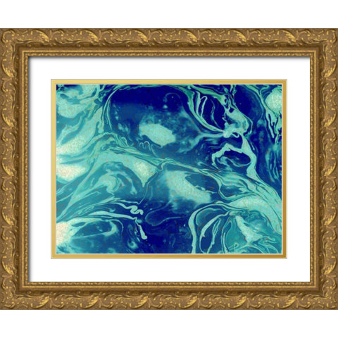 Cosmic Gold Ornate Wood Framed Art Print with Double Matting by Allen, Kimberly