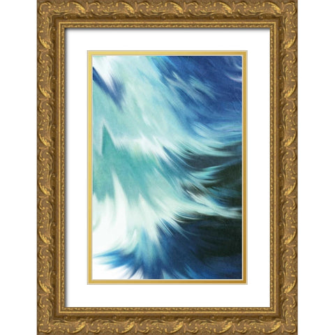 Blue Mood Gold Ornate Wood Framed Art Print with Double Matting by Allen, Kimberly