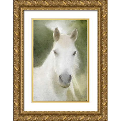 Calm Gold Ornate Wood Framed Art Print with Double Matting by Allen, Kimberly