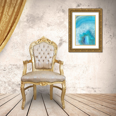 Shades 1 Gold Ornate Wood Framed Art Print with Double Matting by Kimberly, Allen