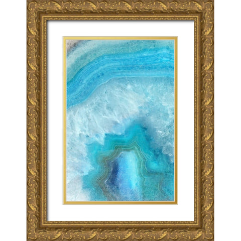Shades 1 Gold Ornate Wood Framed Art Print with Double Matting by Kimberly, Allen
