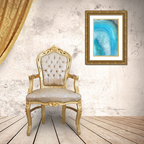 Shades 2 Gold Ornate Wood Framed Art Print with Double Matting by Kimberly, Allen