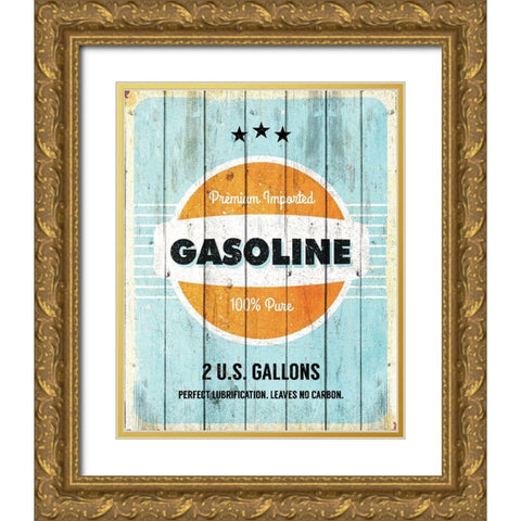 Gasoline Gold Ornate Wood Framed Art Print with Double Matting by Kimberly, Allen