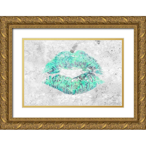 Shades of Lipstick 1 Gold Ornate Wood Framed Art Print with Double Matting by Kimberly, Allen