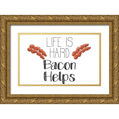 Good Morning 2 Gold Ornate Wood Framed Art Print with Double Matting by Kimberly, Allen