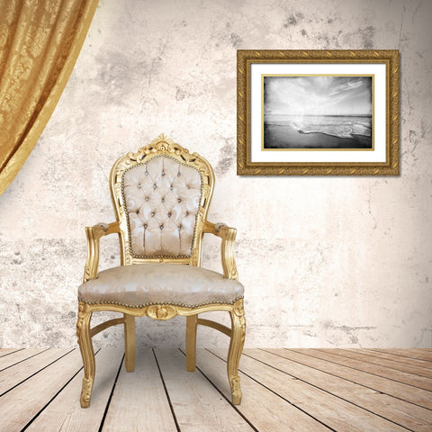 A Day at the Coast Gold Ornate Wood Framed Art Print with Double Matting by Kimberly, Allen